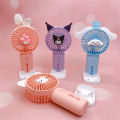 Sanrio Cartoon Portable Handheld Small Fan Cute Mini Kuromi Melody Children Students Desktop Small Electric Fans. 