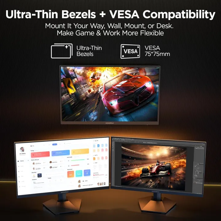 Koorui%2024%20Inch%20200Hz%20IPS%201ms%20125%25%20sRGB%20FHD%20HDR%20Monitor%20-%20Image%205