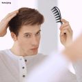 Sutuiying Barber Men Oil Head Wide Tooth Comb Shark Plastic Comb Hair Clipper New Curling Hairdressing Massage Comb Salon Barber Stlying Tools. 