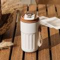 450ml Thermos Bottle Smart Display Temperature Stainless Steel Vacuum Cup Office Coffee Cup Business Portable Thermal Mug TAOPA. 