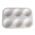 【Top-Rated Product】25pcs Makeup Drawing 6 Well Rectangular Tray Art Supplies Pigment Plastic Paint Palette Artist Watercolor Pallets Painting Tool. 
