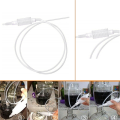 4 Pcs 2 Meter Syphon Tube Hand Fuel Pump Gasoline Siphon Hose Gas Oil Water Fuel Transfer Siphon Pump for Water Gasoline. 
