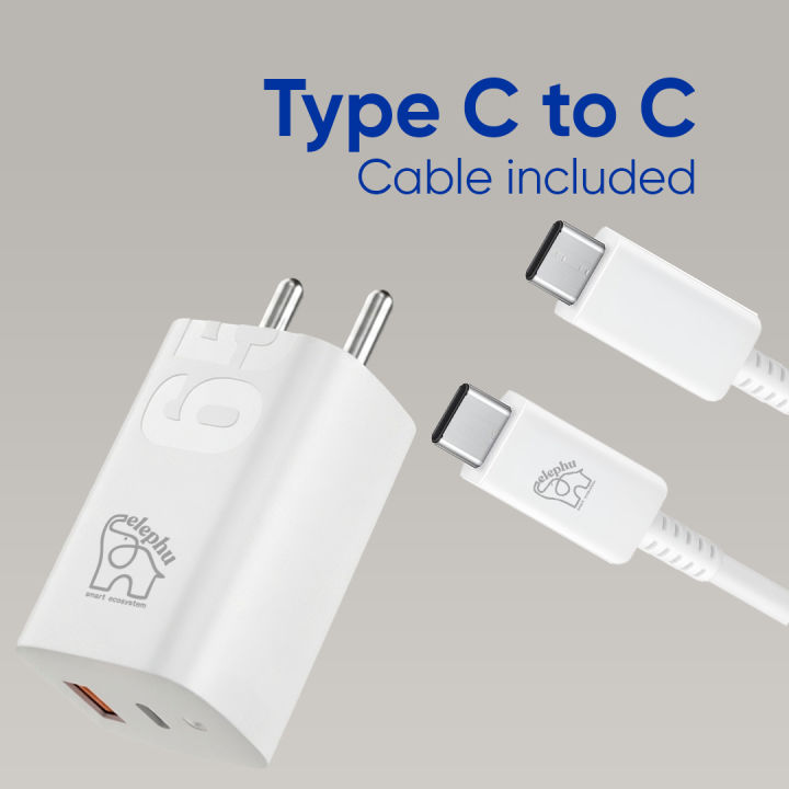 Elephu%20ep%2065U%20%7C%20Super%20Fast%20Charger%20Dual%20Port%7C65%20Watt%20Super%20charger%7C%20Type%20C%20USB%20Type%20C%20To%20C%20Cable%20Included%20Rapid%20Charging%20Adapter%20Multi%20Device%20Support%20%7C1%20year%20warranty%20-%20Image%202