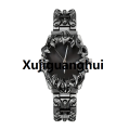Xujiguanghui CARLIEN Gothic Claw Watch for Men – Unique Stainless Steel Wristwatch, Luminous Hands, Waterproof Quartz Movement, Futuristic Melting Style. 