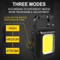 Mini LED Flashlight Work Light Portable Pocket Flashlight Keychains USB Rechargeable For Outdoor Camping Small Light. 