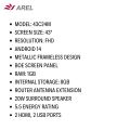 AREL 43" FHD Smart LED TV (2024) | Android 14 | FHD Ready Resolution | (43C24M). 