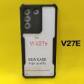 Vivo V27e / V27E (Flat Display) Clear Transparent Soft Rubber Bumper  Cover Case -Non Yellowing. 