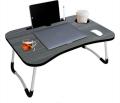 Multi-Purpose Folding Laptop and Study Table With Cup Holder – Lightweight, Portable, And Sturdy. 