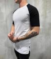 Neptrends Black / White Half Baseball Streetwear T-Shirt For Men - Fashion | T-Shirts For Men | Men's Wear | Men's T-Shirts |. 