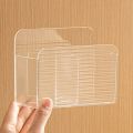 New Double Grid Remote Control Storage Box Wall-mounted Transparent Acrylic Shelfs Multi-function Desktop Storage Container. 