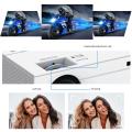 Smart Projector with WiFi 6 and Bluetooth Portable Bedroom Mini Projector Native 1080P,  Home Theater Cinema Movie Proyector-White. 