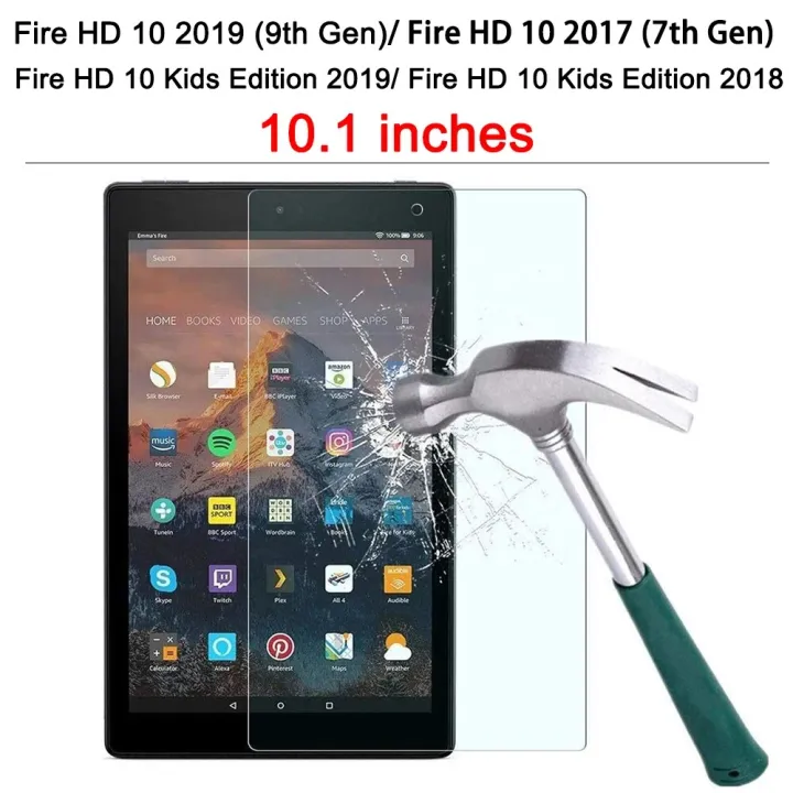 Glass%20Screen%20Protector%20For%20Amazon%20Fire%20HD%2010%202019%202017%20Fire%20HD%2010%209th%207th%20Gen%20Kids%20Edition%202018%2010.1%20Clear%20Tempered%20Glass%20-%20Image%207