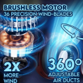 Portable Cooling Portable Fan Hanging Bladeless Neck Fan Leafless Rechargeable Air Cooler Necklace. 