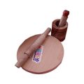 Qubix Kitchen set for kids toys set with Roti maker - Wooden kitchen toys set - Roti maker set Wooden House Hold Kitchen Accessories Set for Kids. 