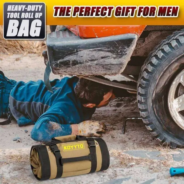 Premium%20Roll%20Up%20Bag,Heavy%20Duty%20Small%20Tool%20Bag%20Storage%20with%20W/Detachable%20Pouches,Waterproof%20Oxford%20Cloth,Gifts%20-%20Image%202