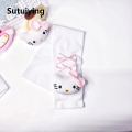 Sutuiying 1Pair Sanrio Cute Mittens Lovely Fingerless Gloves For Women Girls Summer Sun Protection Sleeves Cosplay Halloween Party Mittens. 