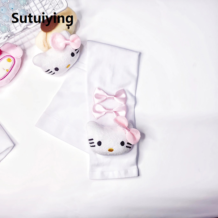 Sutuiying%201Pair%20Sanrio%20Cute%20Mittens%20Lovely%20Fingerless%20Gloves%20For%20Women%20Girls%20Summer%20Sun%20Protection%20Sleeves%20Cosplay%20Halloween%20Party%20Mittens%20-%20Image%203