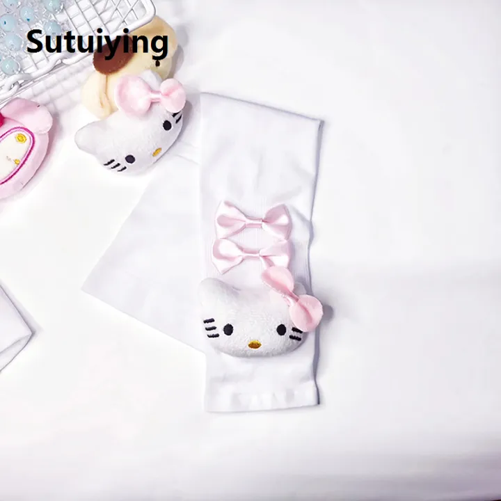 Sutuiying%201Pair%20Sanrio%20Cute%20Mittens%20Lovely%20Fingerless%20Gloves%20For%20Women%20Girls%20Summer%20Sun%20Protection%20Sleeves%20Cosplay%20Halloween%20Party%20Mittens%20-%20Image%203