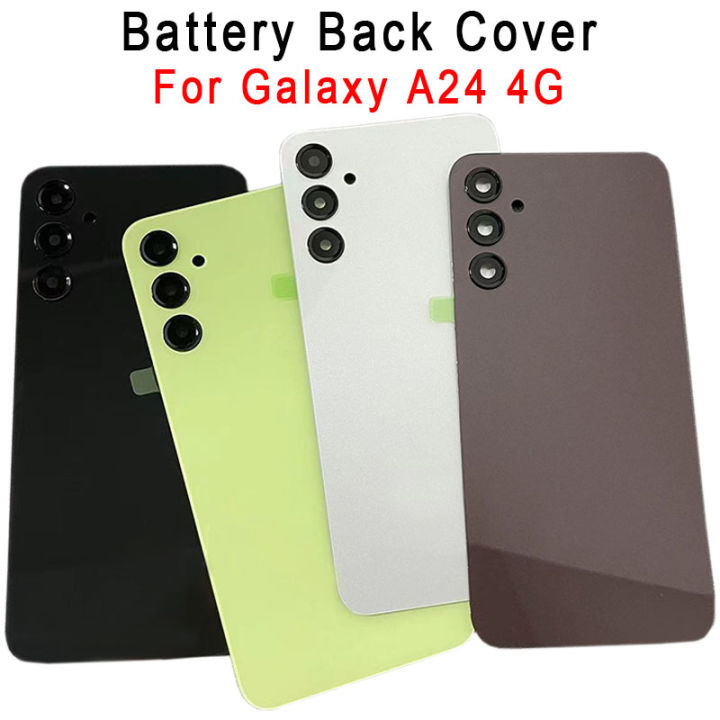 New Back Battery Case For Samsung Galaxy SM-A245F A24 a24 4G Rear Door Housing Cover Replacement +Camera Lens Adhesive Sticker