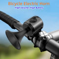 Bicycle Bell Electronic Horn Loud Warning Sound ABS 120db Safety Electric Bell IPX4 Speaker Alarm Ring For Scooter Road Bike CF8. 