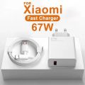 For Xiaomi Original 67W USB Super Fast Charger Power Adapter Mi 12 11 6A Type C Cable POCO X5 X4 Pro Redmi Note 9 10 11 Charging. 