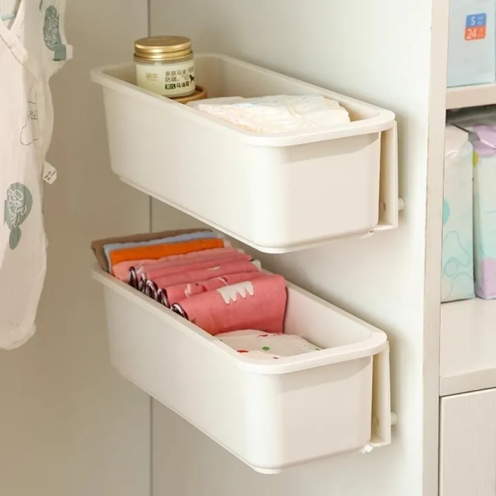 New Plastic Cabinet Storage Box No Drilling Convenience Storage Kitchen ...
