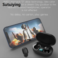 Sutuiying TWS Bluetooth Wireless Earphone, Headphone, Stereo Headset, SportEarbuds, Fifty percent discount Microphone with Charging Box for Smartphone E6S. 