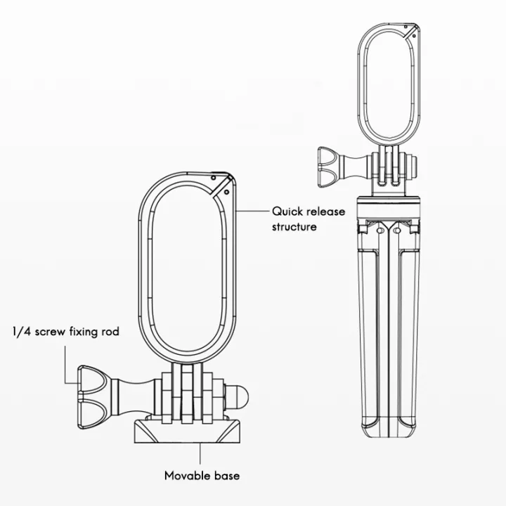 Frame%20Set%20for%20Instar%20360%20GO2%20Camera%20with%20Selfie%20Stick%20for%20Sports%20Vlog%20Live%20Broadcast%20-%20Image%208