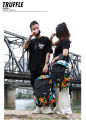 TRUFFLE Graffiti Printed Waterproof Soft Hip-Hop Backpack With 16" Laptop Storage Capacity For Unisex. 