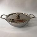 Premium Quality Triply Stainless Steel Kadai With Lid. 