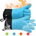 Double Layer Oven Gloves Heat Resistant Baking Gloves with Silicone and Cotton Kitchen Gloves Pack Of 1Pc. 