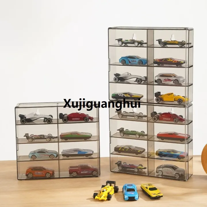 Xujiguanghui%20Stackable%201:64%20Toy%20Model%20Cars%20Display%20Box%208%20Grids%20Acrylic%20StLuxury%20orage%20Box%20Dustproof%20Wall%20Mounted%20Display%20Rack%20Hotwheels%20Cars%20-%20Image%207