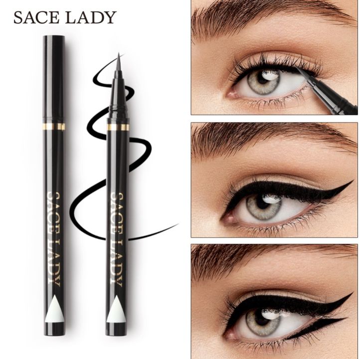 SACE%20LADY%20Liquid%20Eyeliner%20Waterproof%20Makeup%20Black%20Eye%20Liner%20Pencil%20Long%20Lasting%20Make%20Up%20Smudge-proof%20Pen%20Natural%20Brand%20Cosmetic%20-%20Image%202