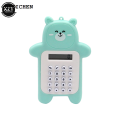 DISICHEN Fashion Mini Calculator Portable Pocket Size 8 Digits Display Cartoon Cute Bear Ultra-thin Button Calculator School Supplies for Child. 
