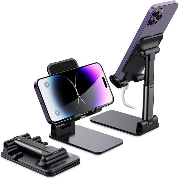 Foldable%20Mobile%20Stand%20Tabletop%20Stand%20Adjustable%20Phone%20Holder%20iPad%20Stand%20For%20Bed%20,Table,%20Office%20Compatible%20With%20All%20Smartphones%20-%20Image%203