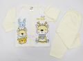 Cotton Thai Set Full Sleeve T-shirt With Short Summer Dress For Newborn 0-3Months Suja Sansar. 