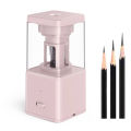 Certiou Motorized Pencil Sharpener Usb Rechargeable Electric Pencil Sharpener with Auto-stop 3 Settings Compatible with Colored for Students. 