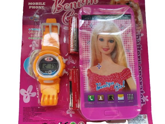 Benign%20Girl%20Mobile%20Phone%20Toys%20With%20Kids%20Hand%20Watch%20&%20Battery%20Operated%20Mobile%20Phone%20for%20Fun%20-%20Image%203