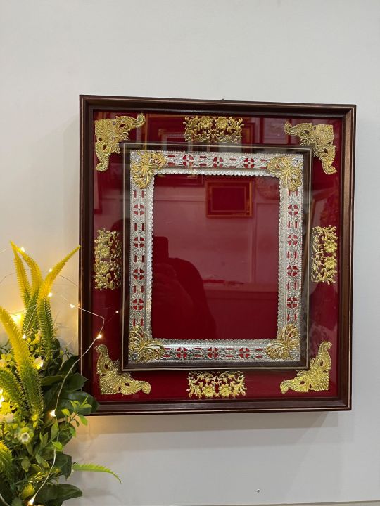 Wooden Double Brown Frame A4 Size