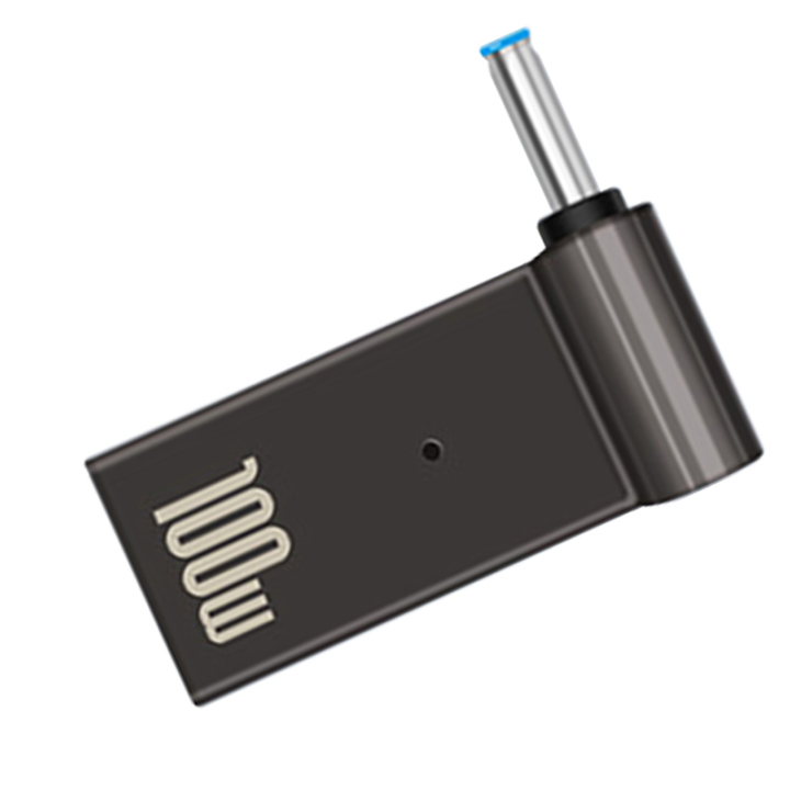 2X USB Type C Female to 4.5 x 3.0mm Jack Plug Laptop Charging Adapter 100W PD Power Charger Connector Tip for