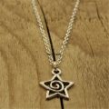 Men's and women's pendants long heaven new pair necklace silver new Asunygiro star chain heaven best Friday end present necklace for friends. 