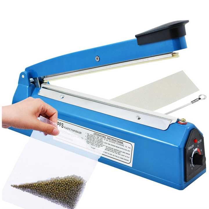 12 Inch Heavy Duty Impulse Plastic Sealer 300mm Portable Manual Plastic Bag Heat Sealing Machine - Sealers