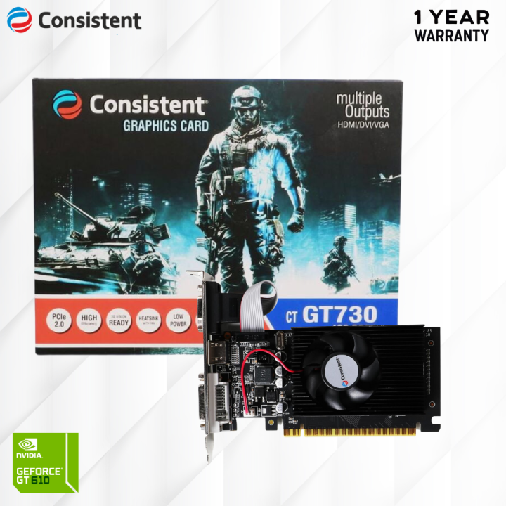 Consistent GT730 4GB DDR3 128bit, 4GB PCIExpress Graphics Card with