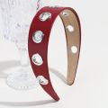 Casual Solid Color Hollow Metal Headband Grommet Metal Ring Punk Headwrap Rock Steampunk Hip-hop Hollowed Out Eyelets Headband Women. 