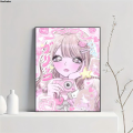 me Roo kids anime poster high heGyarBaliuzu Gyaru subculture female Qing poster Hom Bar Cafe café Art Deco mural picture sale. 