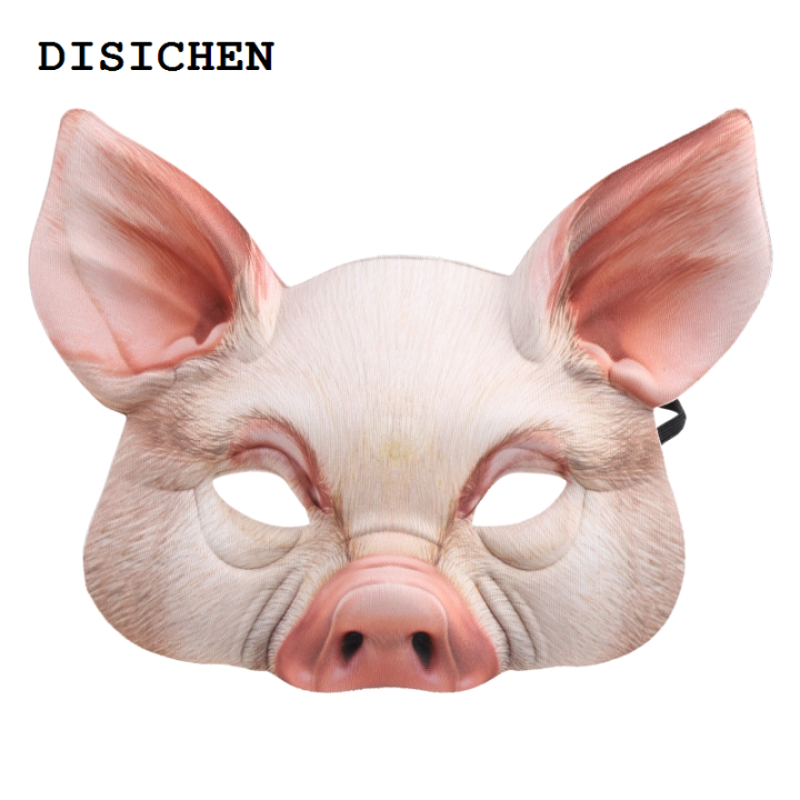 DISICHEN%20Luxury%202022%20New%20Halloween%20Unisex%203D%20Tiger%20Pig%20Animal%20Half%20Face%20Eye%20Mask%20Festival%20Masquerade%20Party%20Fancy%20Cosplay%20Costume%20Decoration%20-%20Image%203