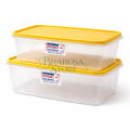 Multipurpose Plastic Storage Container Set Of 2 – Large Capacity Storage Boxes (10 Liters & 6.5 Liters) For Home, Kitchen, And Office. 