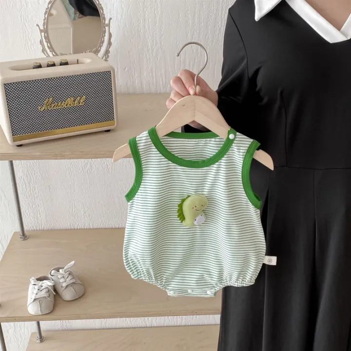 2025%20spring%20baby%20cotton%20thin%20sleeveless%20one-piece%20ha%20coat%200-3%20years%20old%20baby%20Korean%20version%20fashion%20-%20Image%207