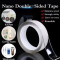 Nano Double-Sided Tape – Transparent, Waterproof, Heat-Resistant Adhesive for Kitchen & Bathroom, Reusable Wall Stickers. 