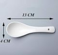 Porcelain Soup Spoon (13cm, White). 